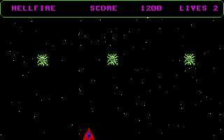 Hellfire atari screenshot